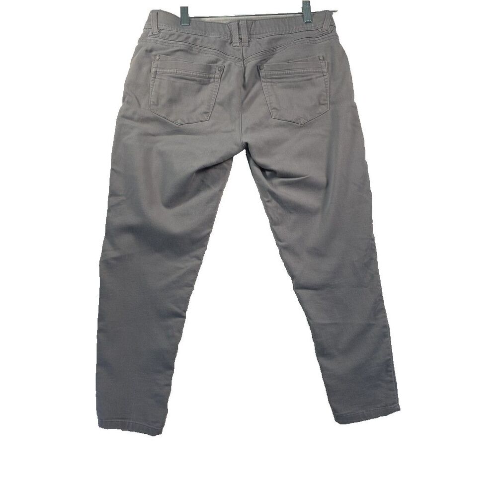 Democracy AB Solution Jeans Chino Womens Size 10 Ankle Gray Tummy Control Skinny - Picture 2 of 10